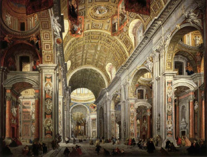 PANNINI, Giovanni Paolo Interior of Saint Peter's